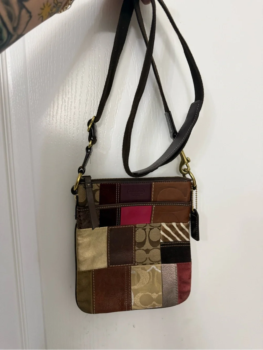 Coach patchwork swingpack